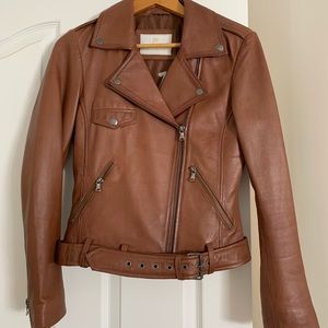Beautiful Tan Leather Jacket